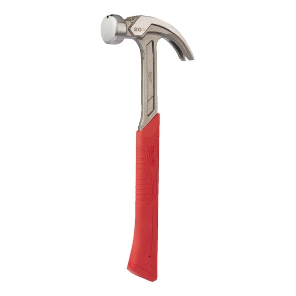 MILWAUKEE cranked steel claw hammer 570g 4932478656 - Latthammer