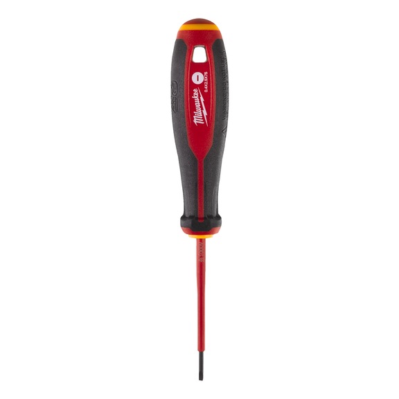 MILWAUKEE Tri-Lobe screwdriver VDE0.4X2.5X75 4932478712 - Slotted screwdriver