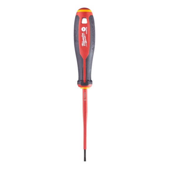 MILWAUKEE Screwdriver Tri-Lobe VDE0.5X3X100 4932478713 - Slotted screwdriver