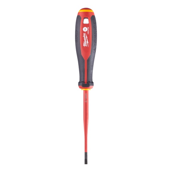 MILWAUKEE Tri-Lobe screwdriver VDE0.8X4X100 4932478715 - Slotted screwdriver