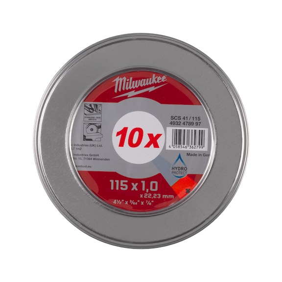 MILWAUKEE Metalltrennscheibe 115x1 mm PRO-Plus 10 Stück 4932478997 - Trennschleifscheibe