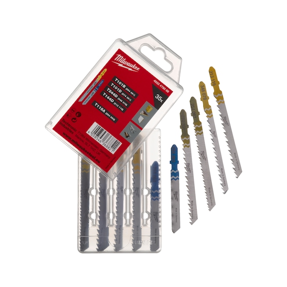 MILWAUKEE Jigsaw blade set 35-piece 4932479088 - Saw blade for jigsaw