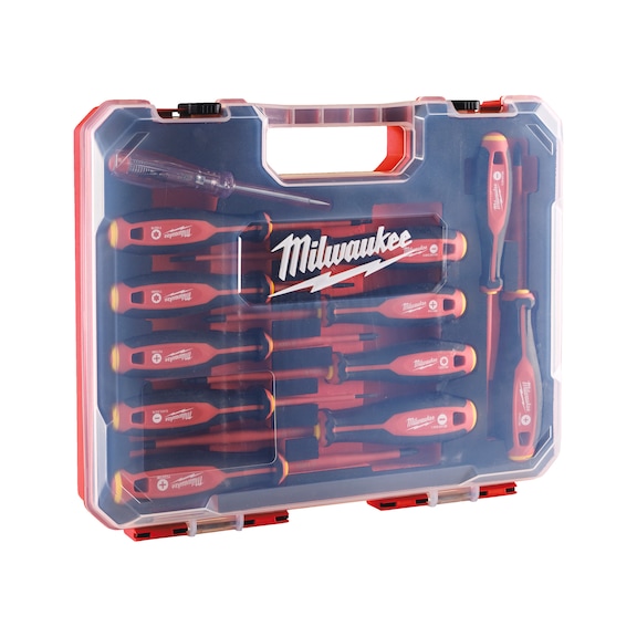 MILWAUKEE Tri-Lobe VDE 12-piece screwdriver set 4932479095 - Slotted screwdriver