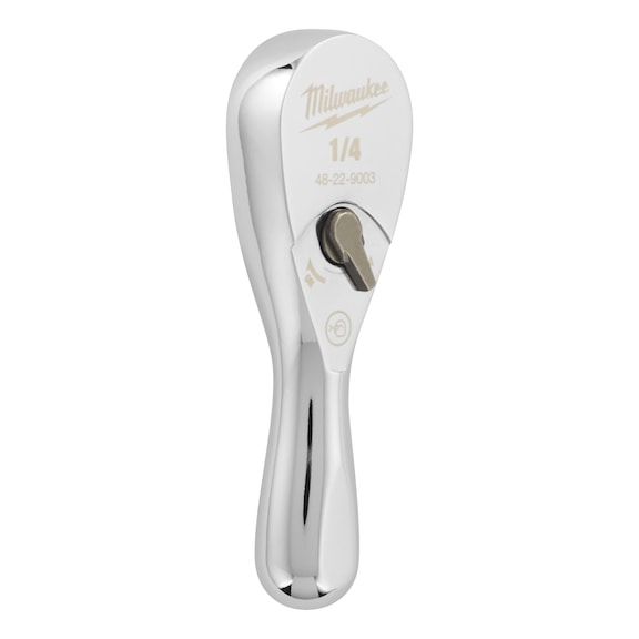 MILWAUKEE Kompakt-Ratsche 1/4 Zoll 76 mm 4932479646 - Ratschenhebel