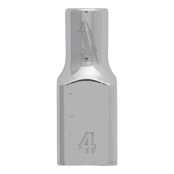 MILWAUKEE Socket 1/4 metric 4 mm 4932479992 - Socket spanner