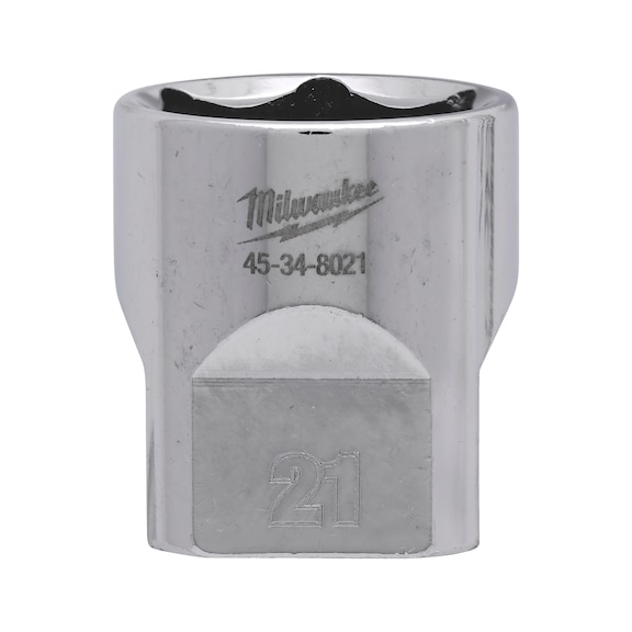 MILWAUKEE Steckschlüsseleinsatz 3/8 metrisch 21 mm 4932479997 - Steckschlüssel