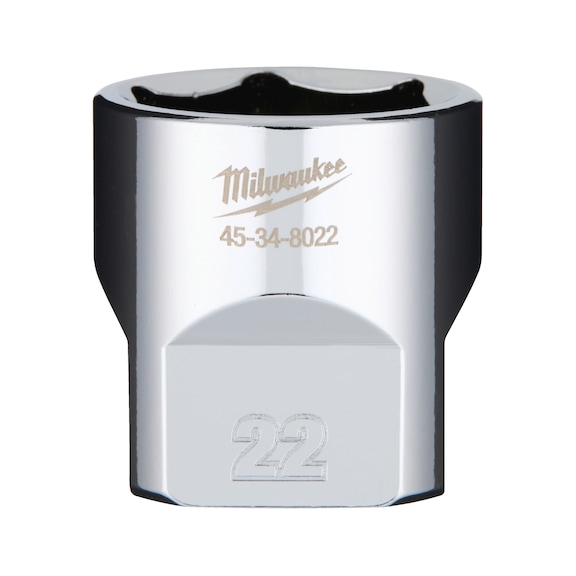 MILWAUKEE Socket 3/8 metric 22 mm 4932479998 - Socket spanner