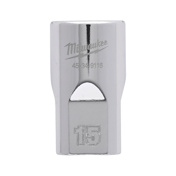 MILWAUKEE Socket 1/2 metric 15 mm 4932480013 - Socket spanner
