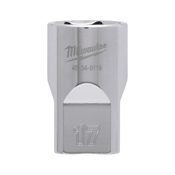 MILWAUKEE Socket 1/2 metric 17 mm 4932480015 - Socket spanner