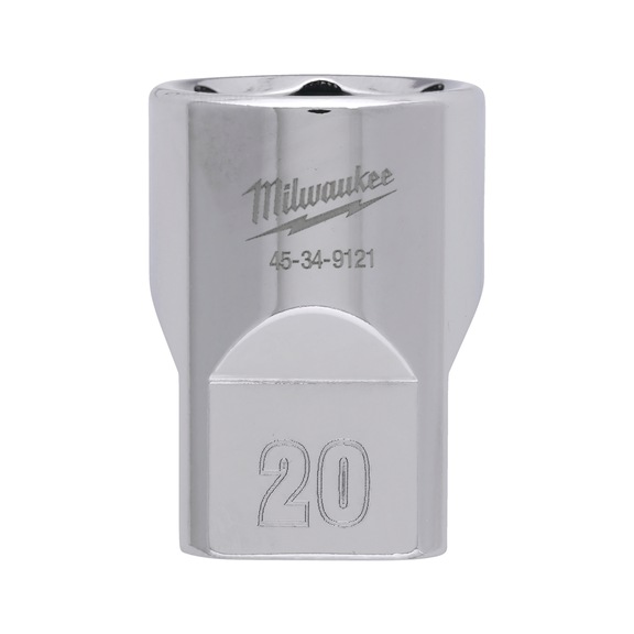 MILWAUKEE Socket 1/2 metric 20 mm 4932480018 - Socket spanner