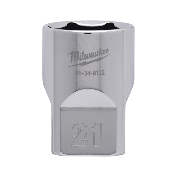 MILWAUKEE Socket 1/2 metric 21 mm 4932480019 - Socket spanner