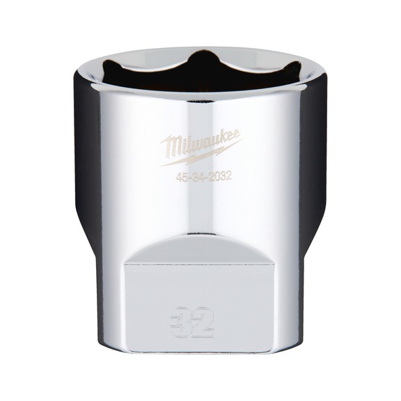 MILWAUKEE Socket 1/2 metric 32 mm 4932480028 - Socket spanner
