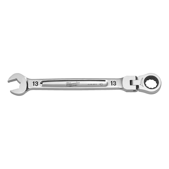 MILWAUKEE Hinged ratchet combination spanner 13 mm 4932480186 - Combination ratchet spanner set