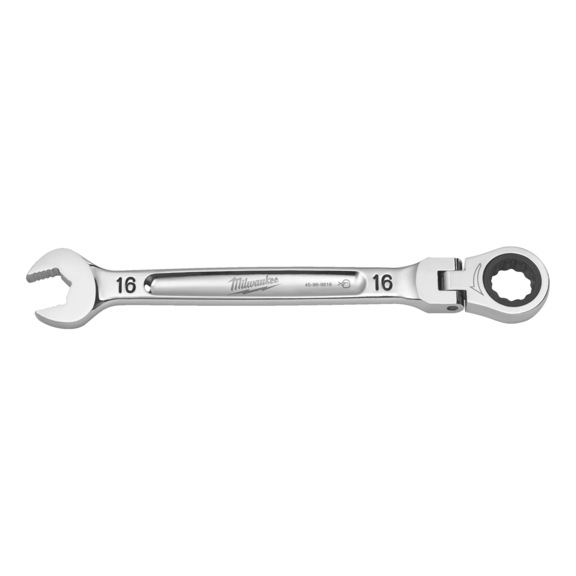 MILWAUKEE Hinged ratchet combination spanner 16 mm 4932480189 - Combination ratchet spanner set