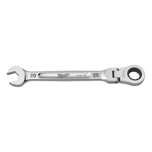 MILWAUKEE Hinged ratchet combination spanner 20 mm 4932480193 - Combination ratchet spanner set