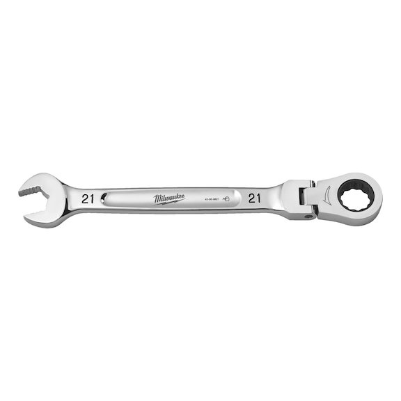 MILWAUKEE Hinged ratchet combination spanner 21 mm 4932480194 - Combination ratchet spanner set