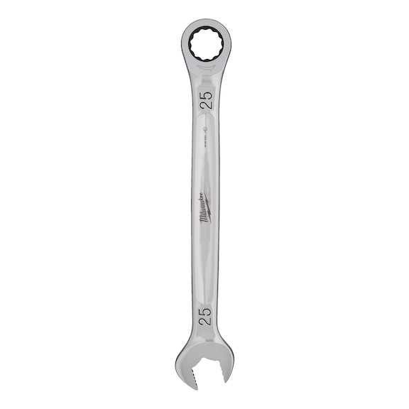 MILWAUKEE Ratchet ring spanner Metric Spanner - 25 mm 4932480212 - Combination spanner