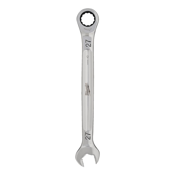 MILWAUKEE Ratchet ring spanner Metric Spanner - 27 mm 4932480213 - Combination spanner