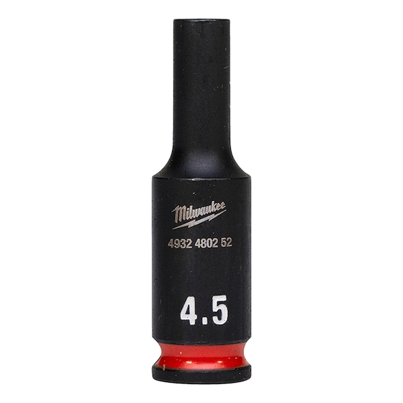 MILWAUKEE Impact socket Shockwave 1/4 inch 4.5x50 mm 4932480252 - Power screwdriver bit (hexagonal)