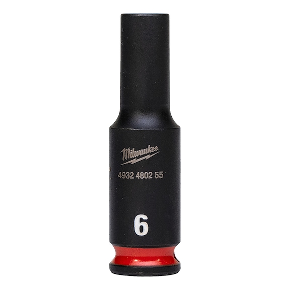 MILWAUKEE Impact socket Shockwave 1/4 inch 6x50 mm 4932480255 - Power screwdriver bit (hexagonal)