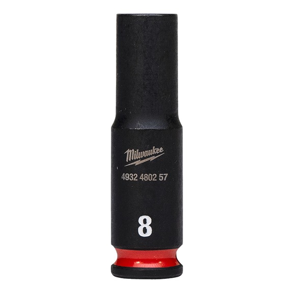 MILWAUKEE Impact socket Shockwave 1/4 inch 8x50 mm 4932480257 - Power screwdriver bit (hexagonal)