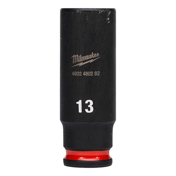 MILWAUKEE Impact socket Shockwave 1/4 inch 13x50 mm 4932480262 - Power screwdriver bit (hexagonal)