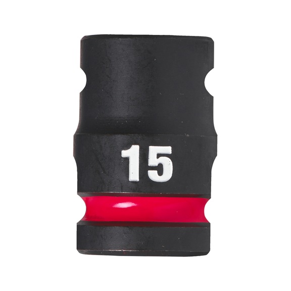 MILWAUKEE Impact socket Shockwave 1/2 inch 15x38 mm 4932480309 - Power screwdriver bit (hexagonal)