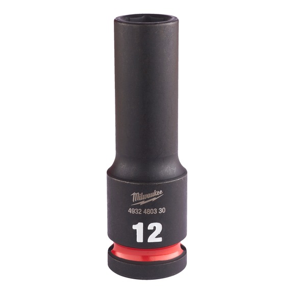 MILWAUKEE Impact socket Shockwave 1/2 inch 12x78 mm 4932480330 - Power screwdriver bit (hexagonal)
