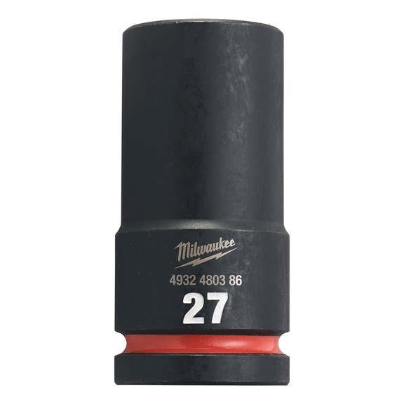 MILWAUKEE Schlagnuss Shockwave 3/4 Zoll lang 27x90 mm 4932480386 - Kraftschraubereinsatz (6kant)