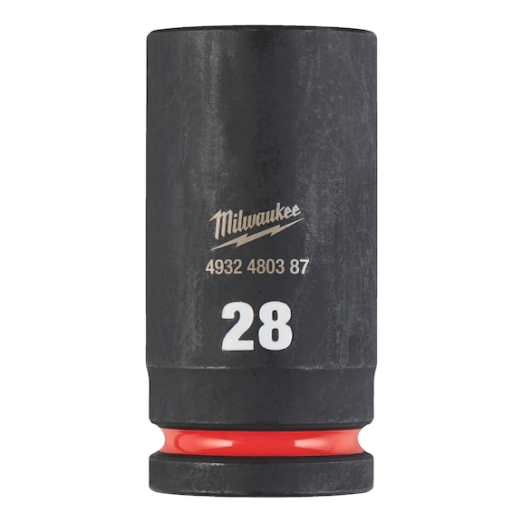 MILWAUKEE Impact socket Shockwave 3/4 inch long 28x90 mm 4932480387 - Power screwdriver bit (hexagonal)