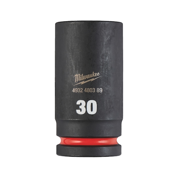 MILWAUKEE Impact socket Shockwave 3/4 inch long 30x90 mm 4932480389 - Power screwdriver bit (hexagonal)