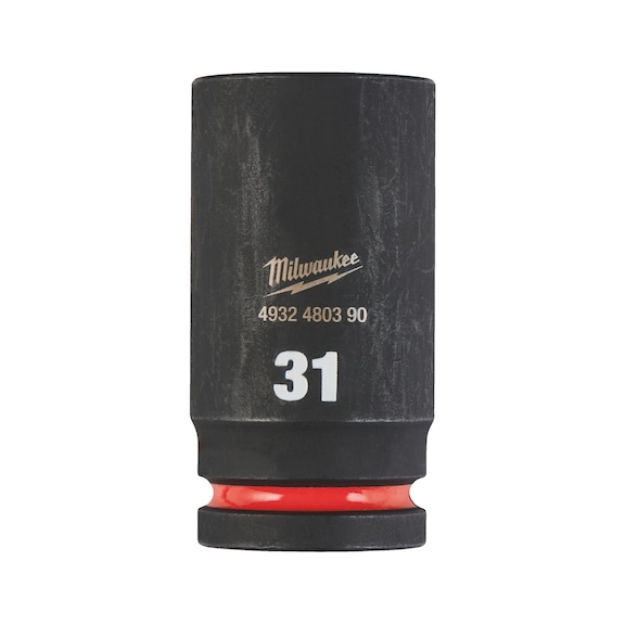 MILWAUKEE Impact socket Shockwave 3/4 inch long 31x90 mm 4932480390 - Power screwdriver bit (hexagonal)