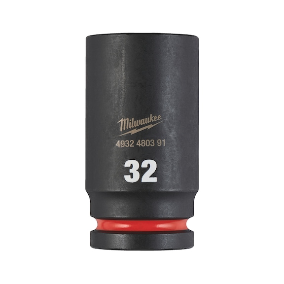 MILWAUKEE Impact socket Shockwave 3/4 inch long 32x90 mm 4932480391 - Power screwdriver bit (hexagonal)