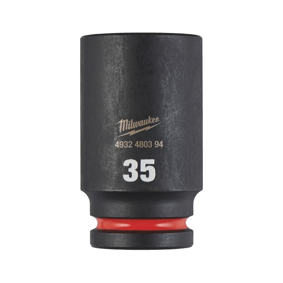 MILWAUKEE Impact socket Shockwave 3/4 inch long 35x90 mm 4932480394 - Power screwdriver bit (hexagonal)