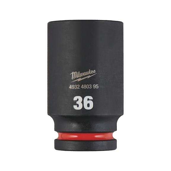 MILWAUKEE Impact socket Shockwave 3/4 inch long 36x90 mm 4932480395 - Power screwdriver bit (hexagonal)