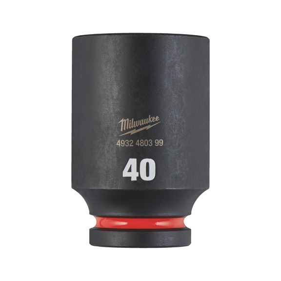 MILWAUKEE Impact socket Shockwave 3/4 inch long 40x90 mm 4932480399 - Power screwdriver bit (hexagonal)