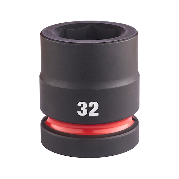 MILWAUKEE Impact socket Shockwave 1 inch short 32X62 mm 4932480410 - Power screwdriver bit (hexagonal)