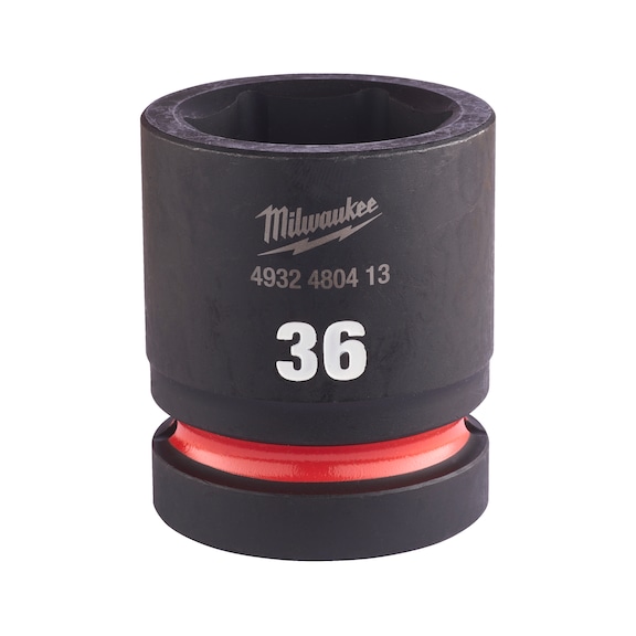 MILWAUKEE Impact socket Shockwave 1 inch short 36X65 mm 4932480413 - Power screwdriver bit (hexagonal)