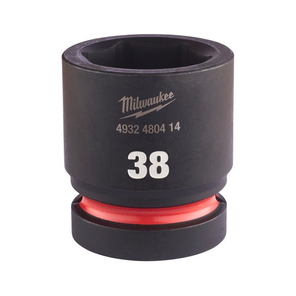 MILWAUKEE Impact socket Shockwave 1 inch short 38X65 mm 4932480414 - Power screwdriver bit (hexagonal)