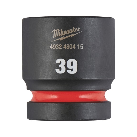 MILWAUKEE Impact socket Shockwave 1 inch short 39X65 mm 4932480415 - Power screwdriver bit (hexagonal)