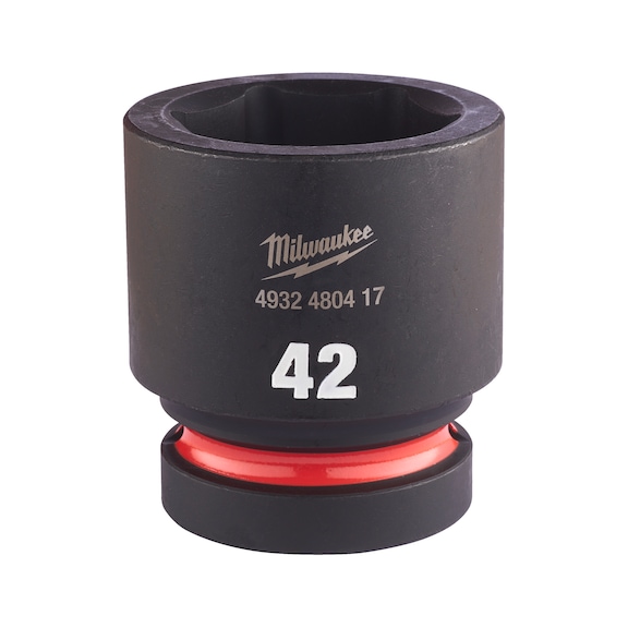 MILWAUKEE Impact socket Shockwave 1 inch short 42X70 mm 4932480417 - Power screwdriver bit (hexagonal)