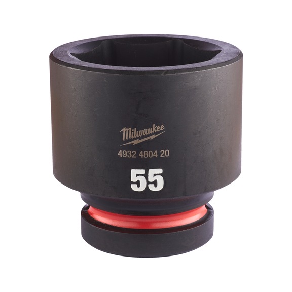 MILWAUKEE Impact socket Shockwave 1 inch short 55X83 mm 4932480420 - Power screwdriver bit (hexagonal)