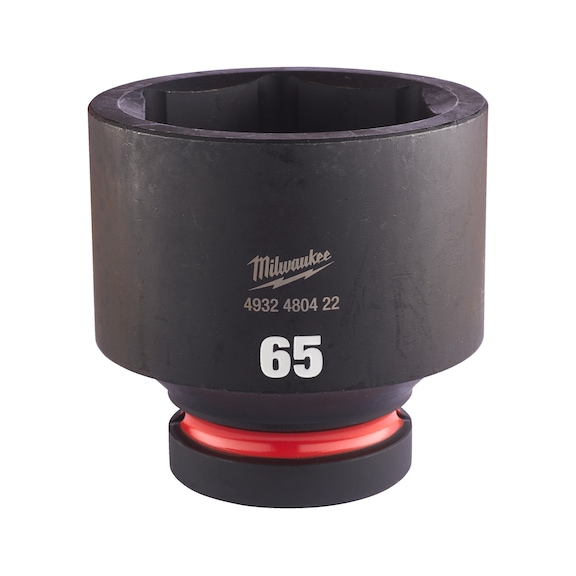 MILWAUKEE Impact socket Shockwave 1 inch short 65X90 mm 4932480422 - Power screwdriver bit (hexagonal)