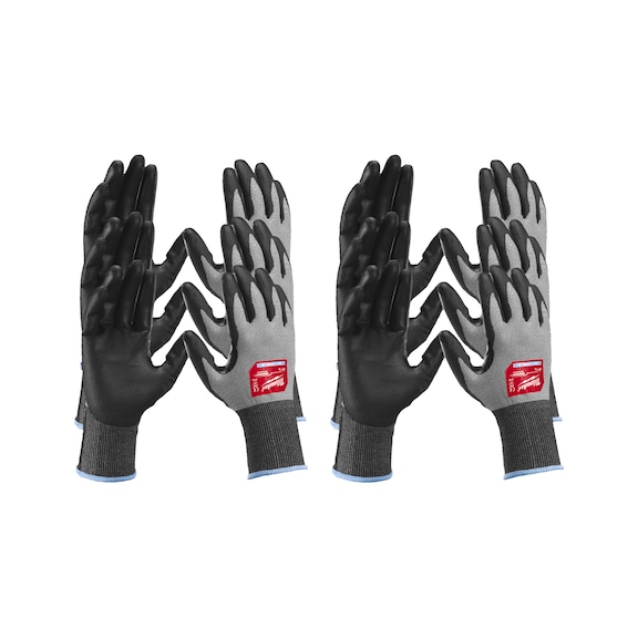 MILWAUKEE cut protection gloves HI-Dex 2/B 10/XL 12 pairs 4932480509 - Five-finger gloves