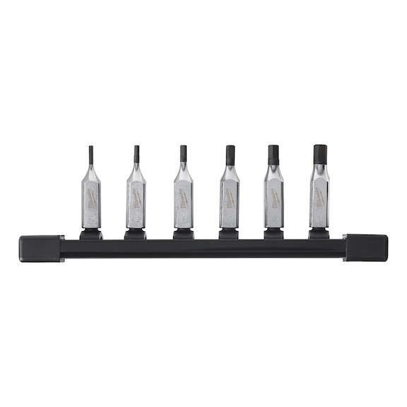 MILWAUKEE hexagon socket bit socket metric 1/4 inch 6-piece set - Socket spanner insert (hexagon)