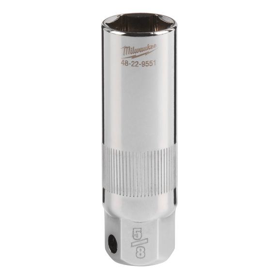 MILWAUKEE Spark plug spanner 3/8 inch 16 mm 4932480675 - Socket spanner