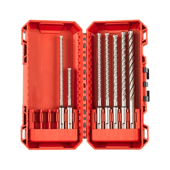 MILWAUKEE MX4 7-piece hammer drill cassette 4932492114 - Hammer drill bit set