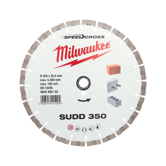 MILWAUKEE Diamanttrennscheibe Speedcross SUDD 350 mm 4932492153 - Trennschleifscheibe