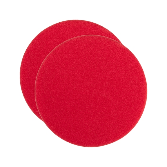 MILWAUKEE polishing sponge red 160/20 mm 2 pieces 4932492316 - Polishing sponge disc