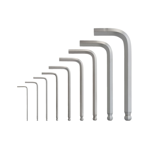 MILWAUKEE Compact hexagon socket spanner 9-piece 4932492399 - Allen key set